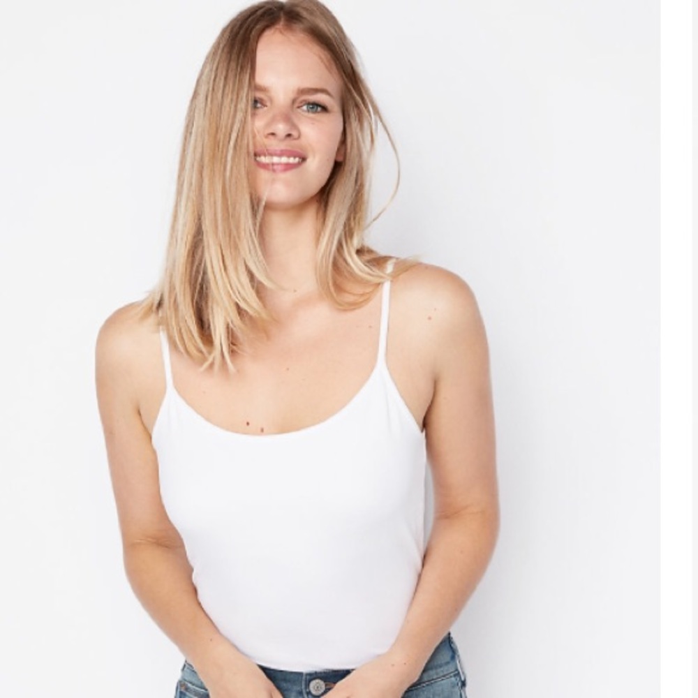 SOLD-EXPRESS BEST LOVED BRA CAMI LARGE WHITE/BLK